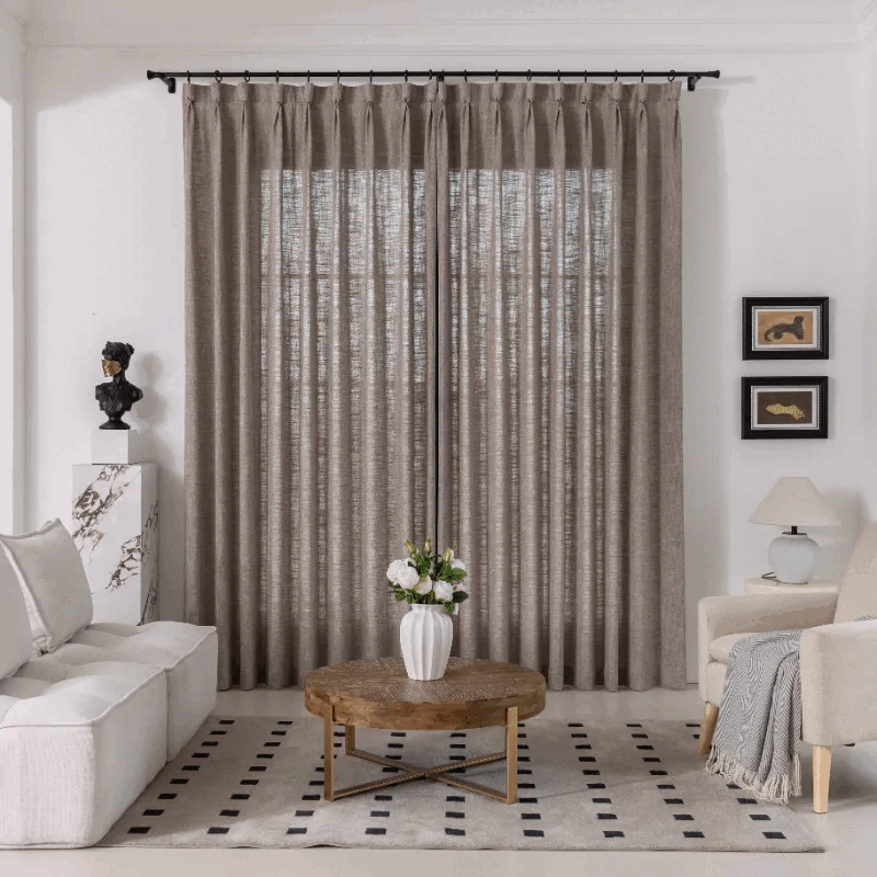 Ember Cotton Blend goblet Pleated Drapes_gif