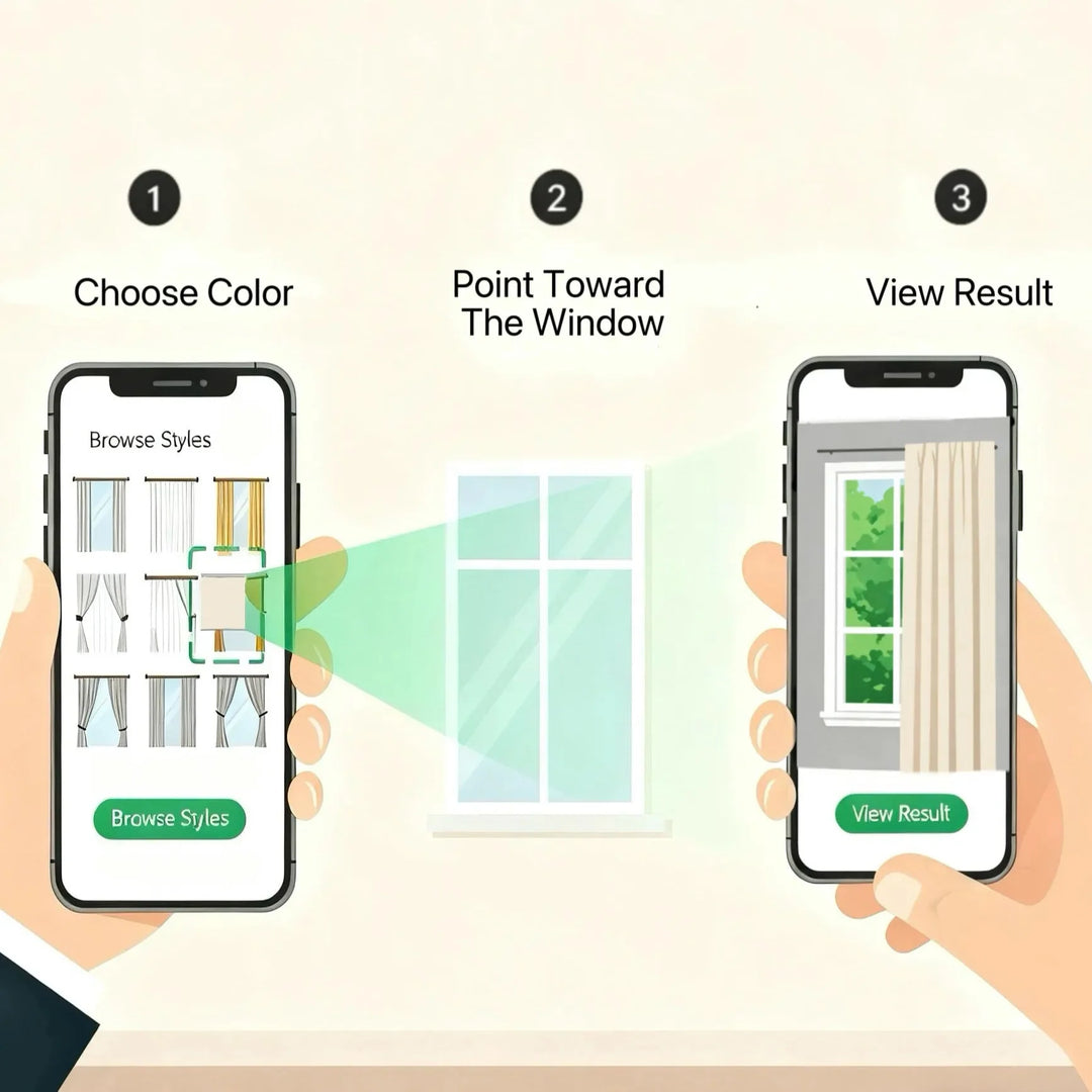 How to Preview Curtains at Home: Try EZcurtain’s AR Curtain Visualizer for Custom Curtains