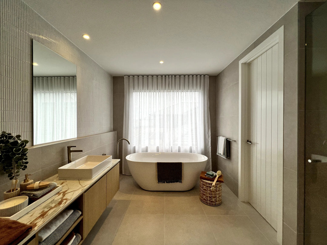 Why Sheer Linen Curtains Are the Secret to a Spa-Like Bathroom Oasis
