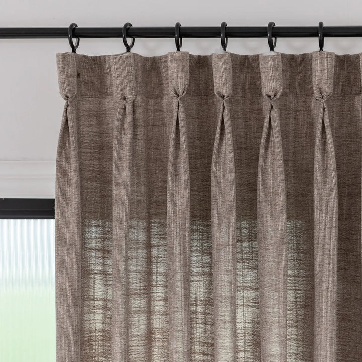 Ember Cotton Blend Drapes Pleated