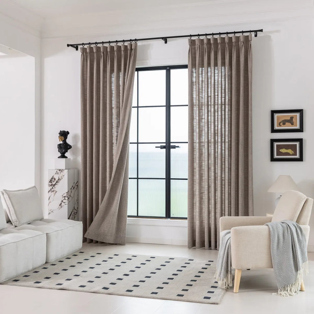 Ember Cotton Blend Drapes Pleated