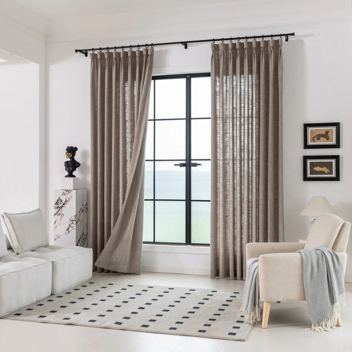 Ember Cotton Blend Drapes Pleated
