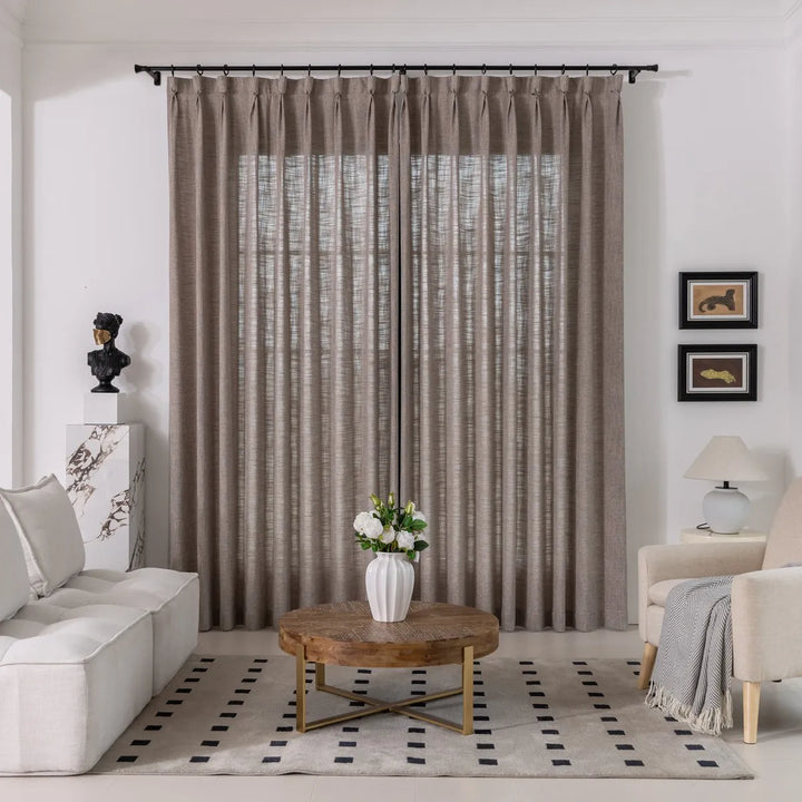 Ember Cotton Blend Drapes Pleated