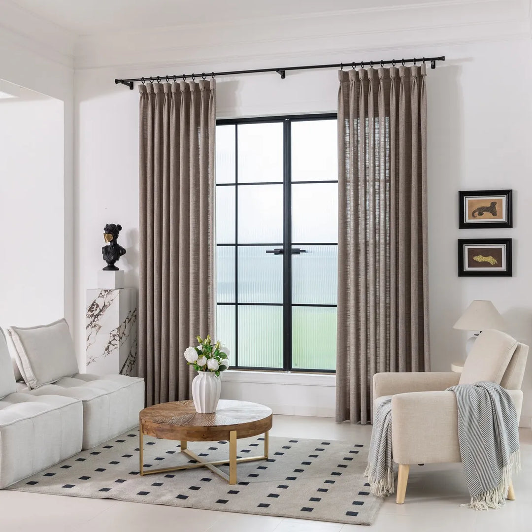 Ember Cotton Blend Drapes Pleated