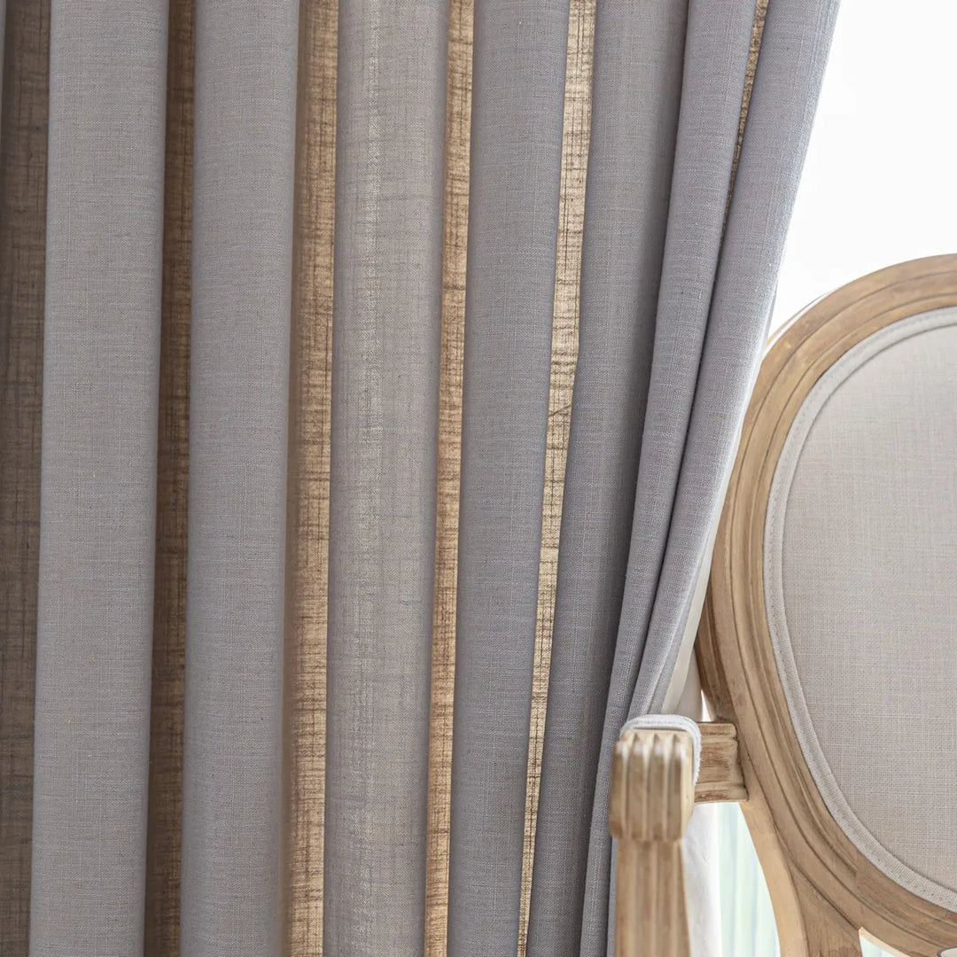 Esme Linen Blend Drapes Pleated