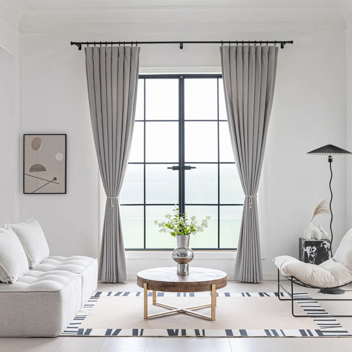 Esme Linen Blend Drapes Pleated