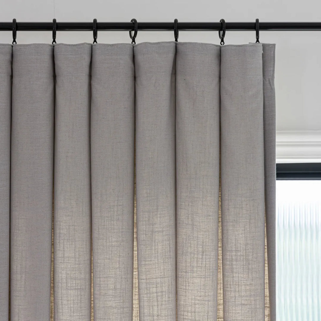 Esme Linen Blend Drapes Pleated
