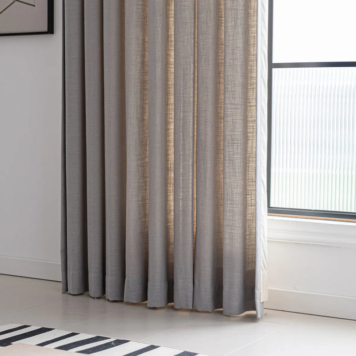 Esme Linen Blend Drapes Pleated