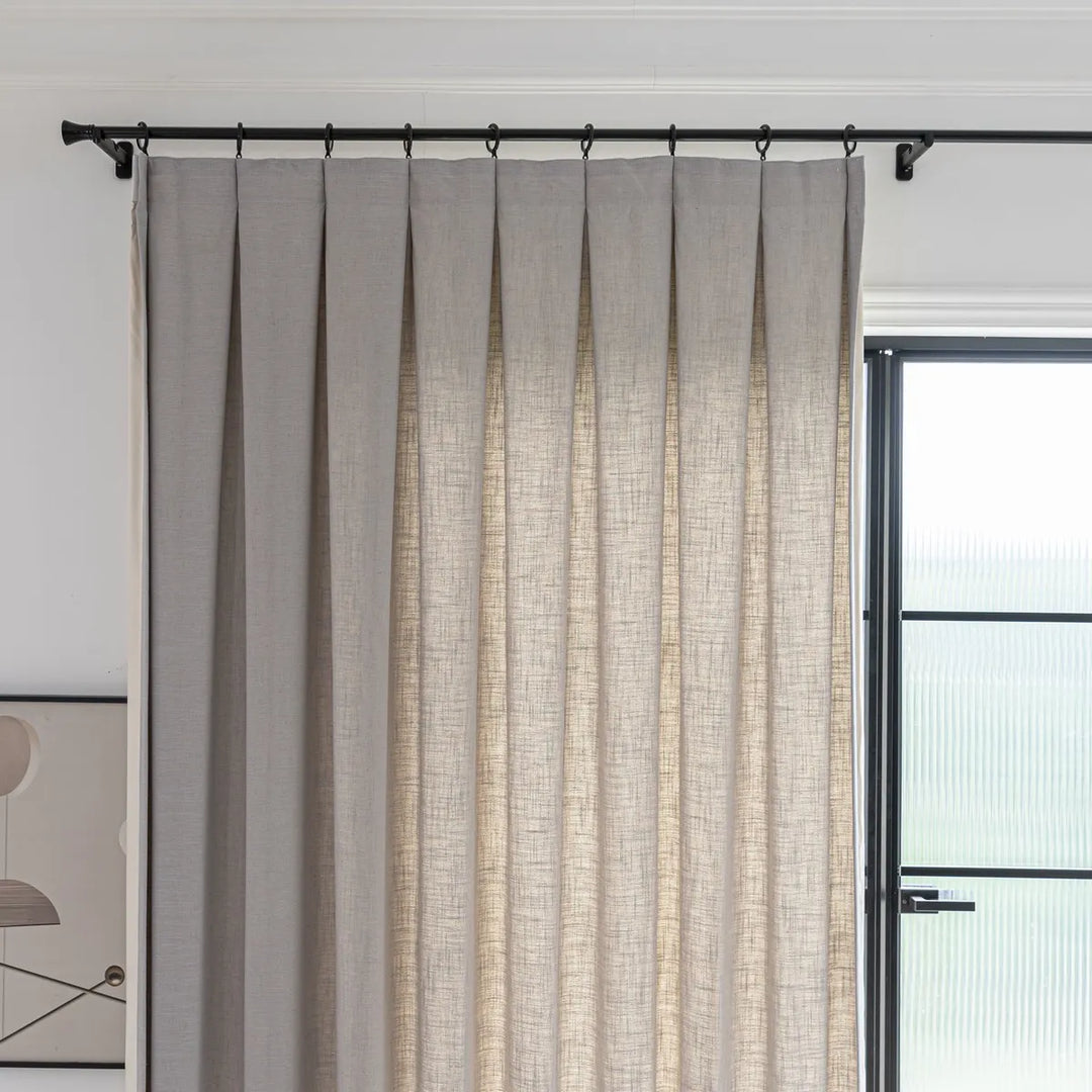 Esme Linen Blend Drapes Pleated