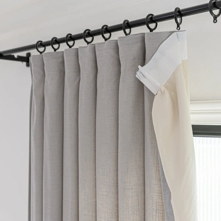 Esme Linen Blend Drapes Pleated